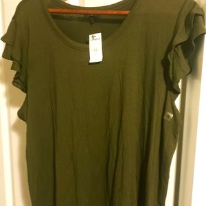 Express Woman's Olive Top